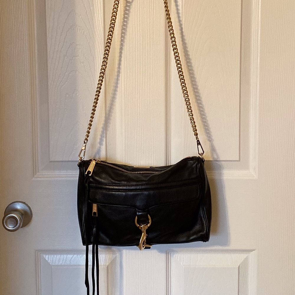 Rebecca Minkoff Mini Mac in Black Leather